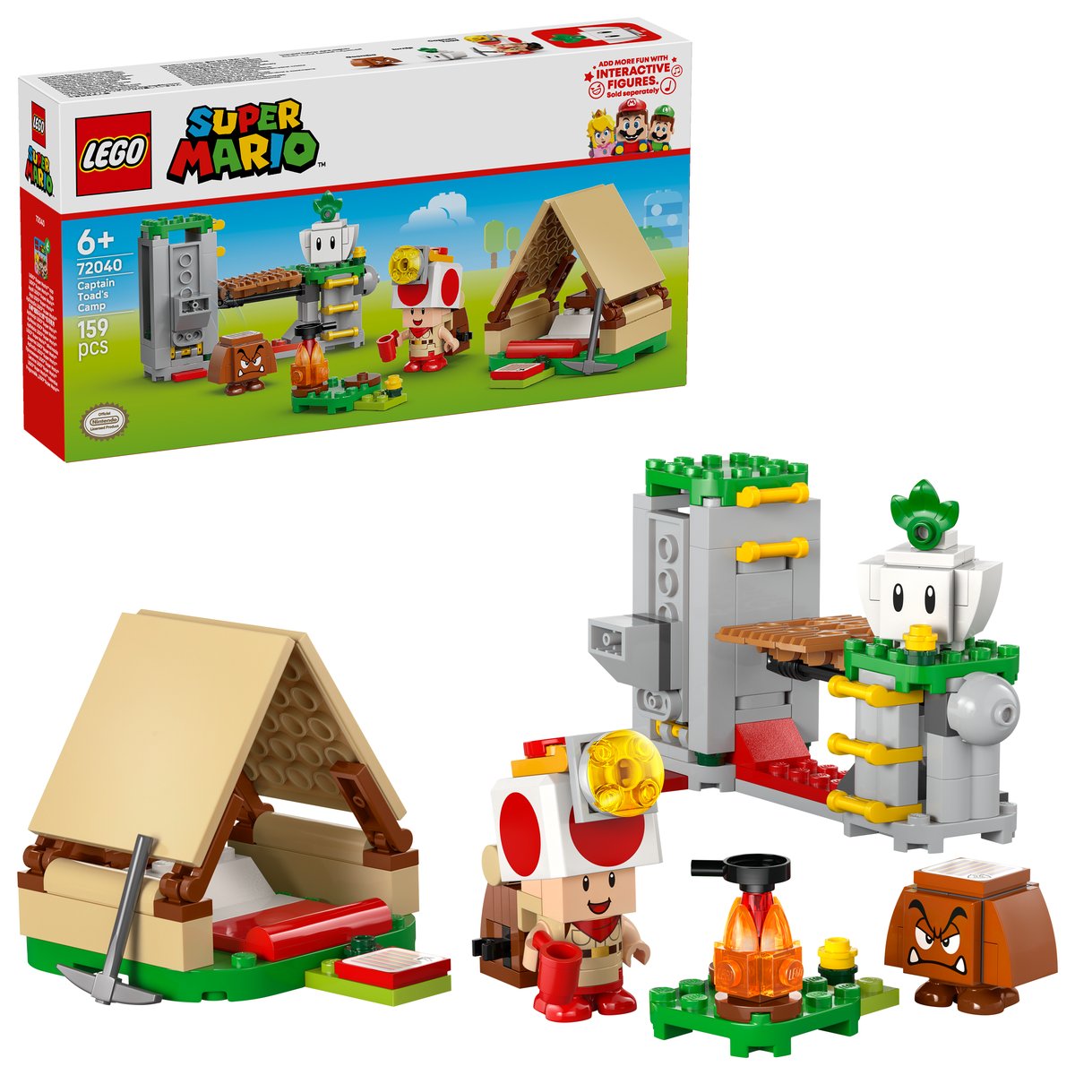 LEGO 72040 LEGO® Super Mario 72040 - Kapitän Toad-Camp – Box & Produkt