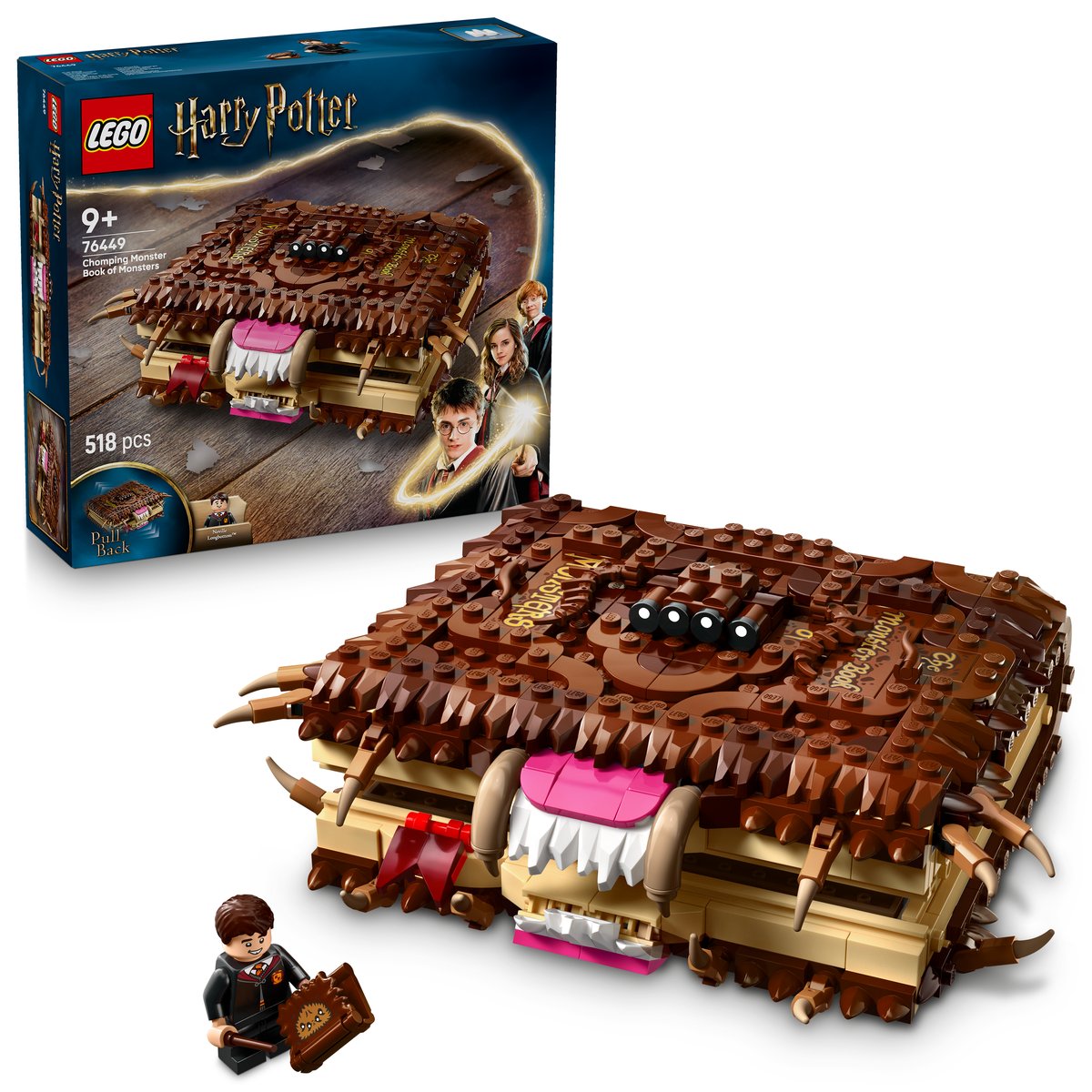 LEGO 76449 LEGO® Harry Potter™ 76449: Beißendes Monsterbuch der Monster – Box & Produkt