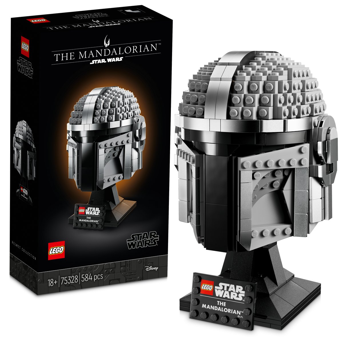 LEGO 75328 LEGO® Star Wars™ 75328 - Mandalorianer Helm – Box & Produkt