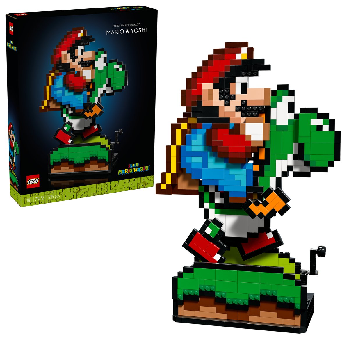 LEGO 71438 LEGO® Super Mario 71438 - Super Mario World™: Mario & Yoshi – Box & Produkt