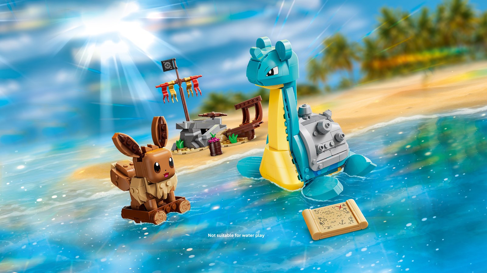 LEGO 72162 LEGO® Pokémon™ 72162 - SMART Play™: Evoli und Lapras auf Schatzsuche – Primäres Produktbild