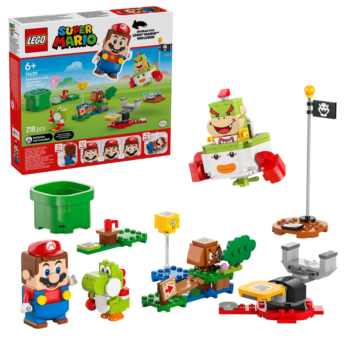 LEGO 71439 LEGO® Super Mario 71439 - Abenteuer mit dem interaktiven LEGO® Mario™ – Box & Produkt