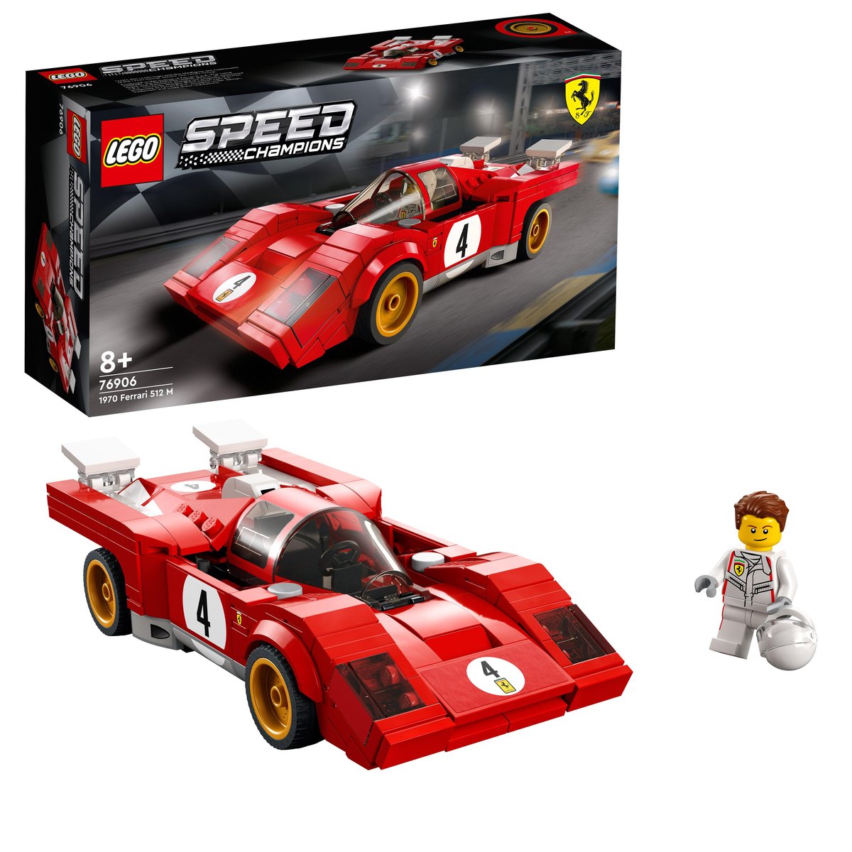 LEGO 76906 LEGO® Speed Champions 76906 - 1970 Ferrari 512 M – Box & Produkt