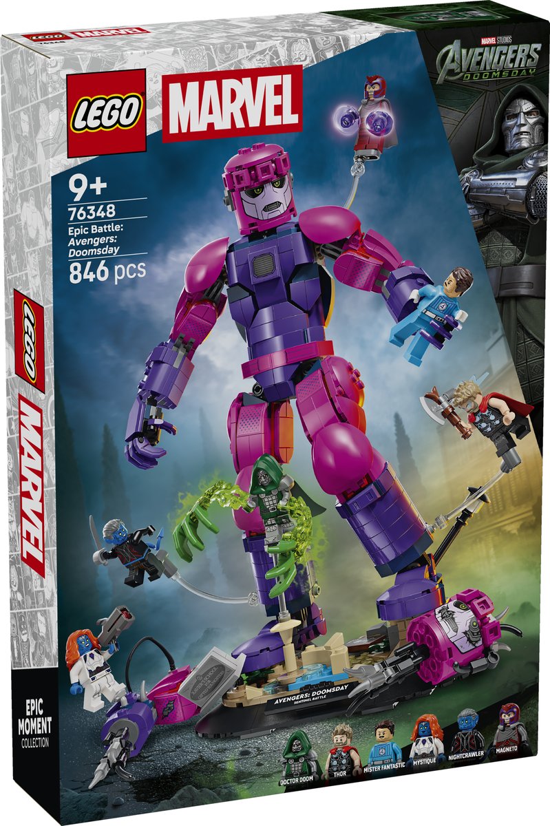 LEGO 76348 LEGO® Super Heroes Marvel 76348 - Legendärer Showdown: Avengers: Doomsday – Verpackung vorne