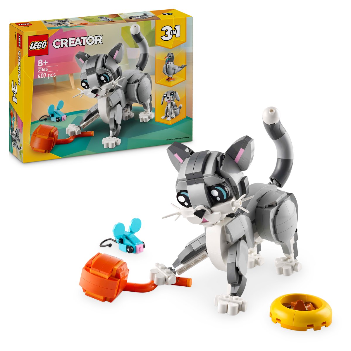 LEGO 31163 LEGO® Creator 31163 - Graue Katze – Box & Produkt