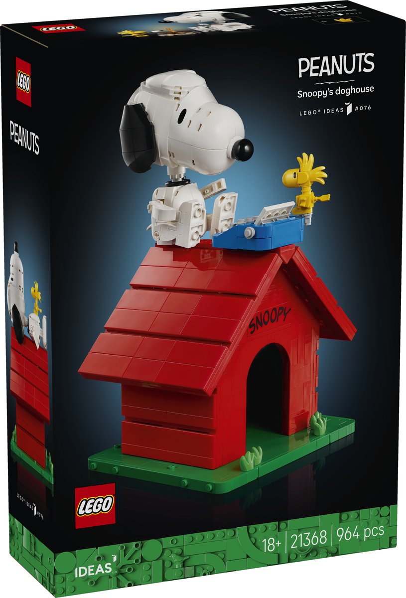 LEGO 21368 LEGO® Ideas 21368 - Peanuts: Snoopys Hundehütte – Verpackung vorne