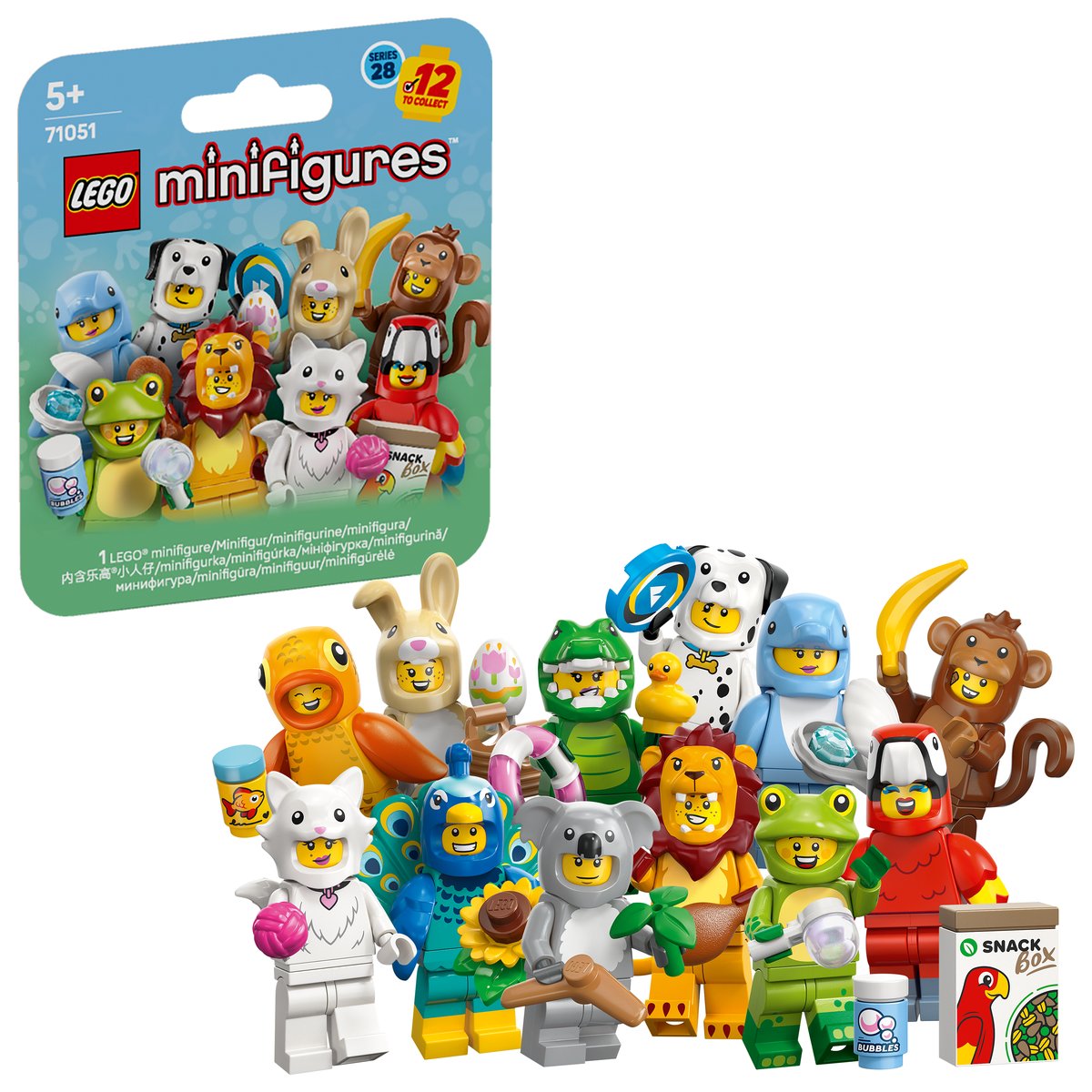 LEGO 71051 LEGO Minifigures 71051 - LEGO® Minifiguren Tiere Serie 28 – Box & Produkt