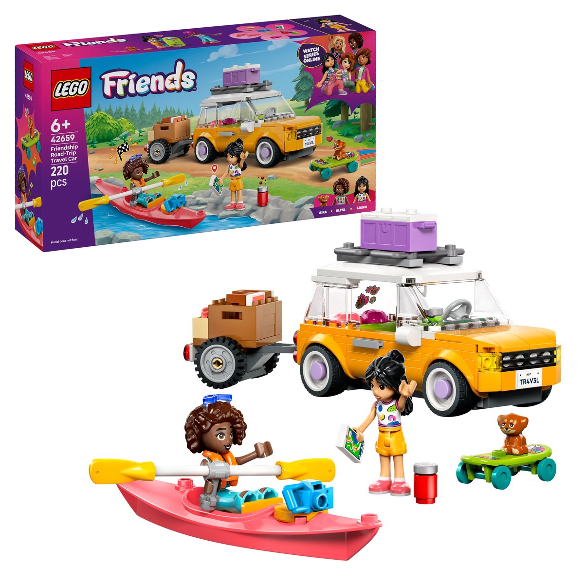 LEGO 42659 LEGO® Friends 42659 - Abenteuertrip mit Freunden – Box & Produkt