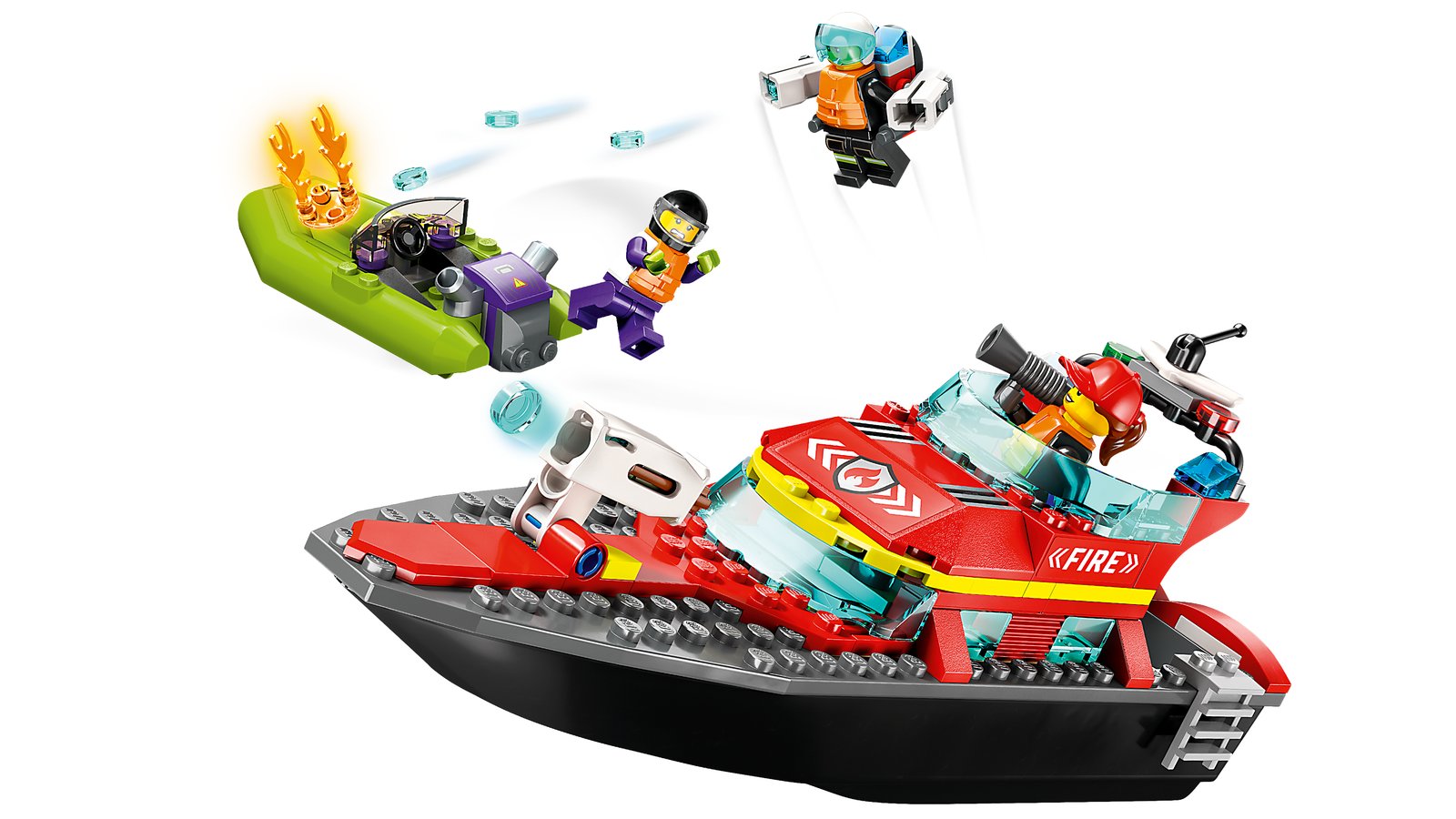LEGO 60373 LEGO® City 60373 - Feuerwehrboot – Primaeres Produktbild