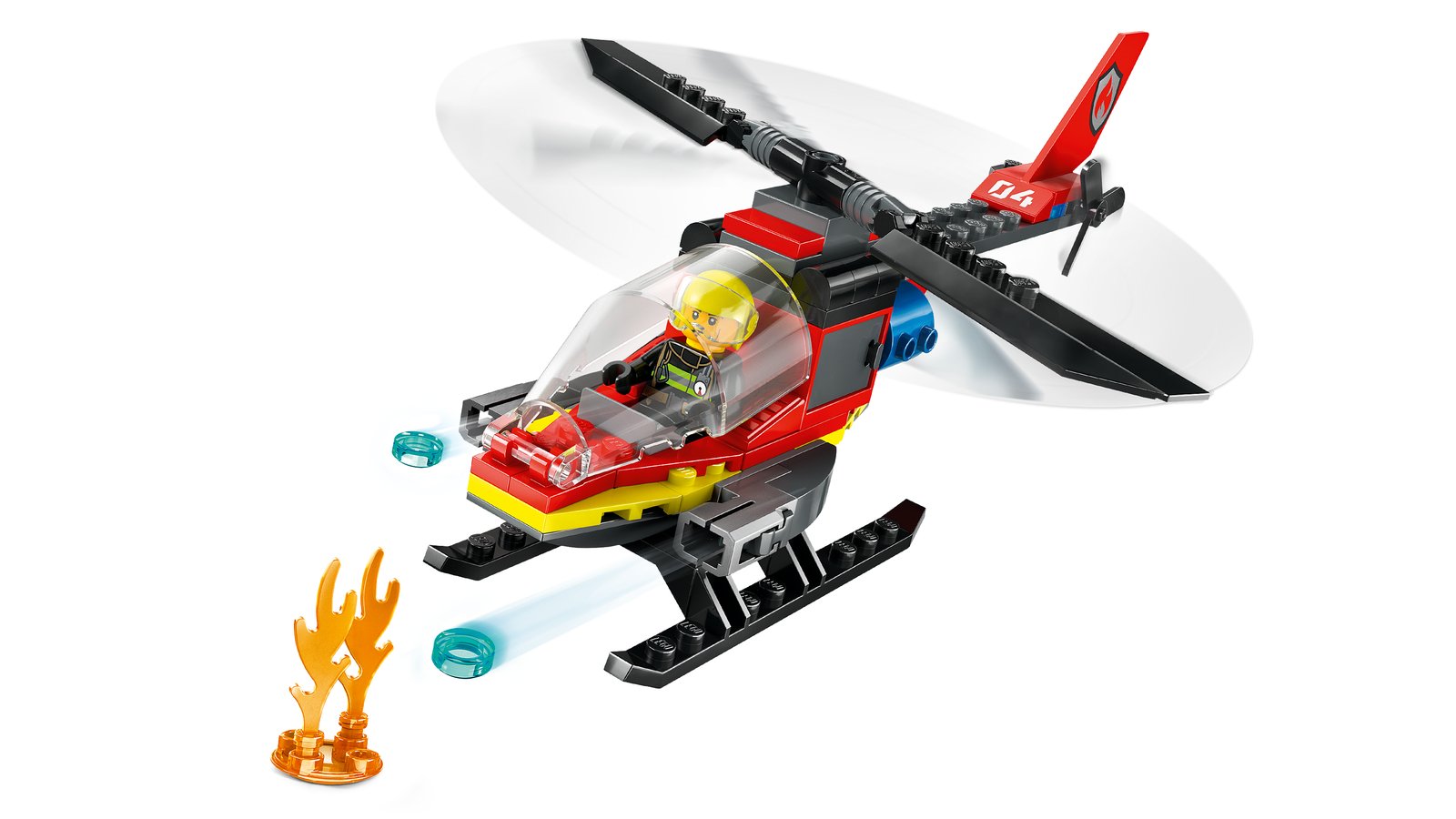 LEGO 60411 LEGO® City 60411 - Feuerwehrhubschrauber – Primaeres Produktbild