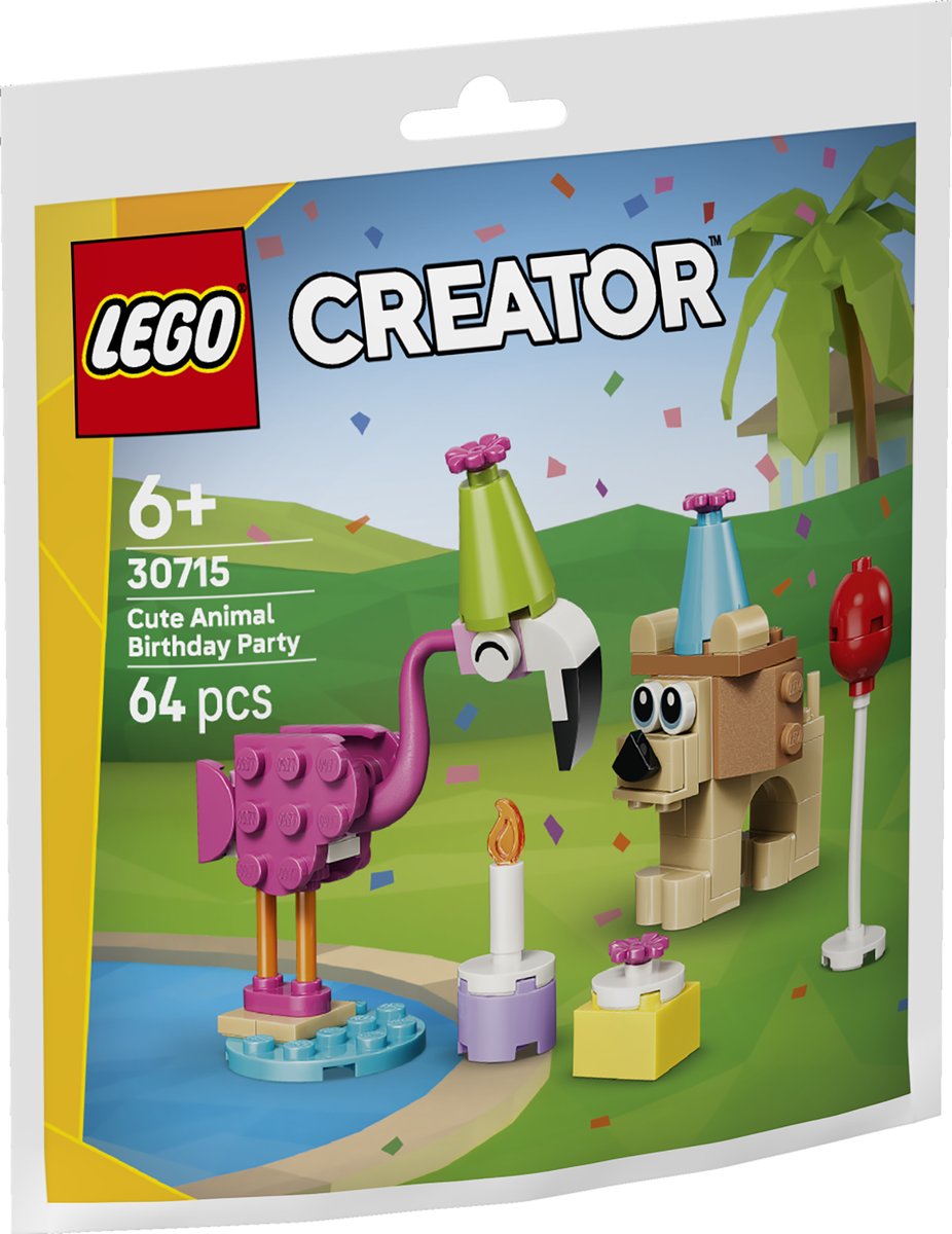 LEGO® Creator 30715 - Niedliche Tiere feiern Geburtstag