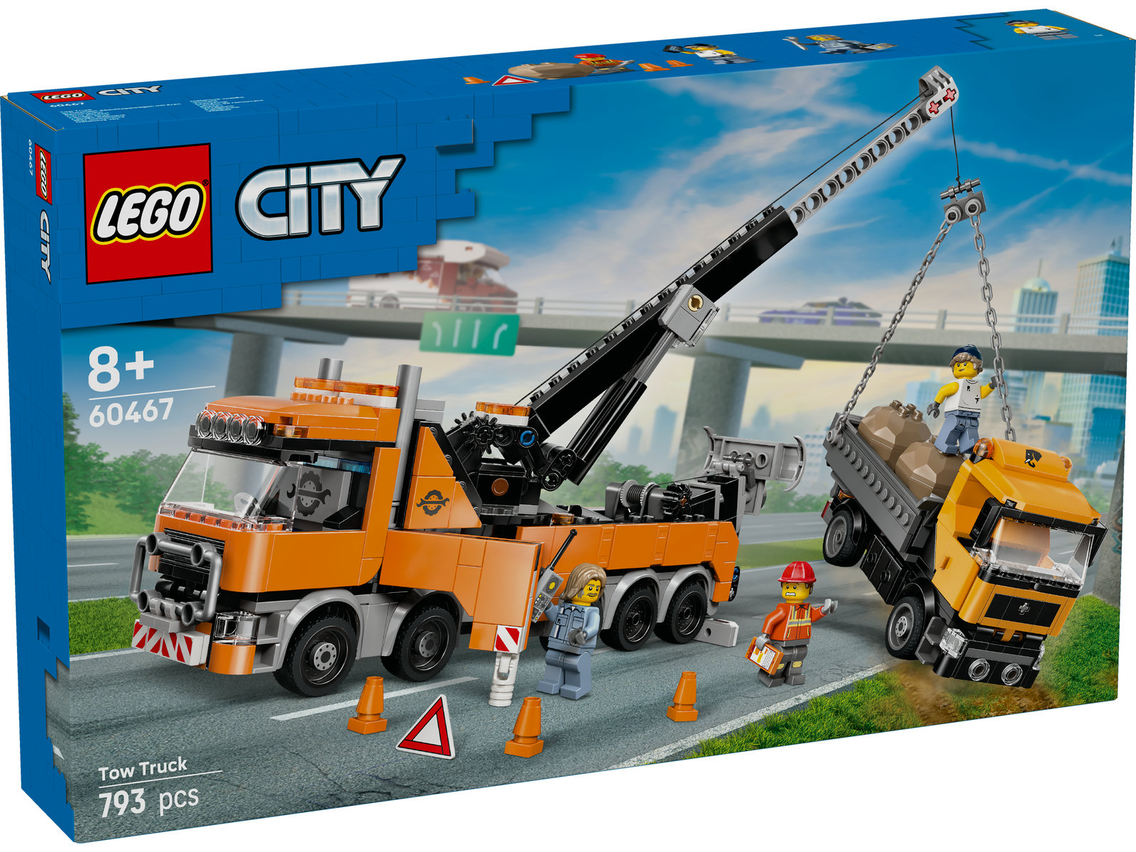 LEGO® City 60467 - Schwerlast-Abschleppwagen mit Kran
