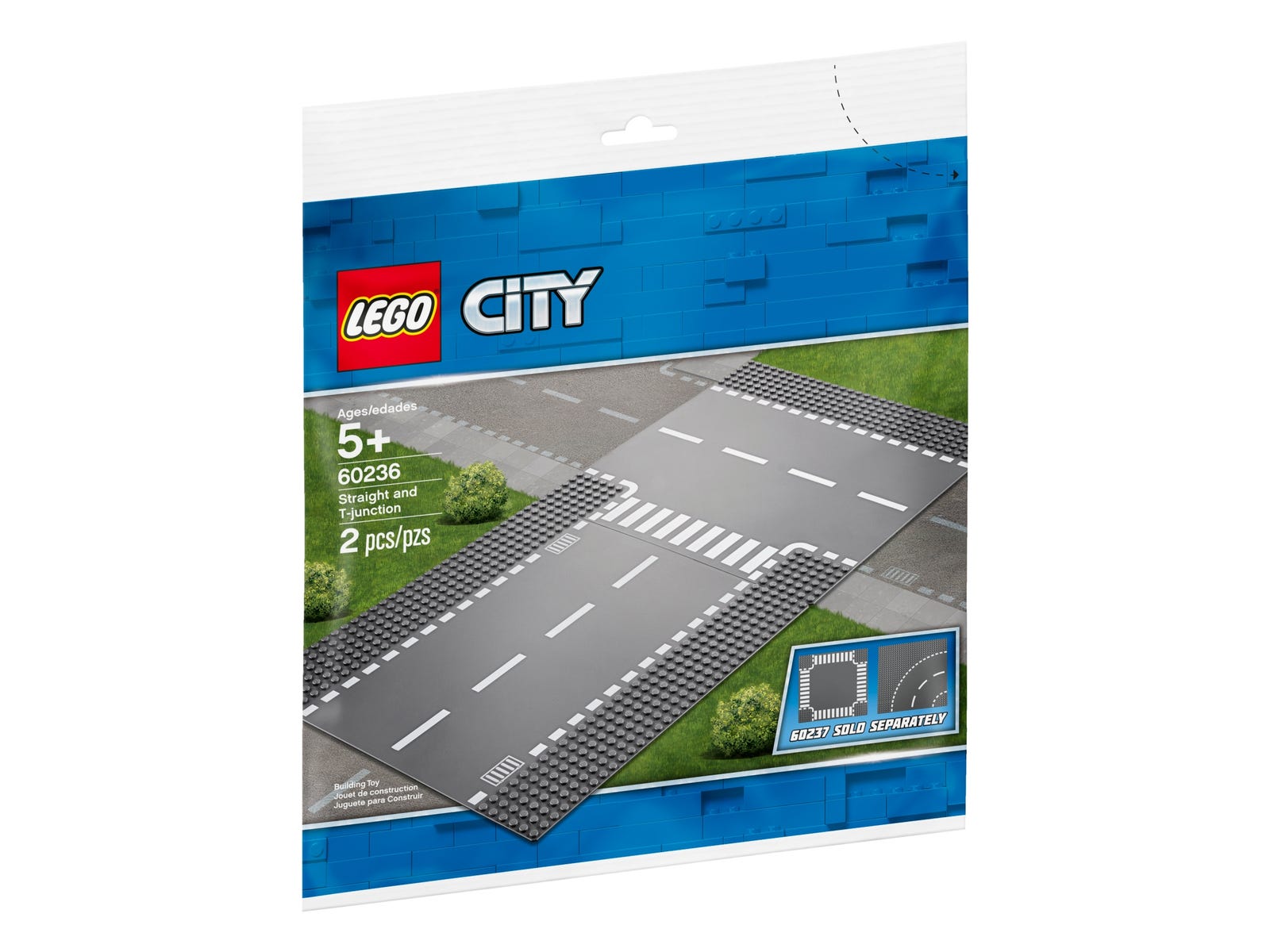 LEGO® City 60236 - Gerade und T-Kreuzung LEGO® City 60236 - Gerade und T-Kreuzung - Front