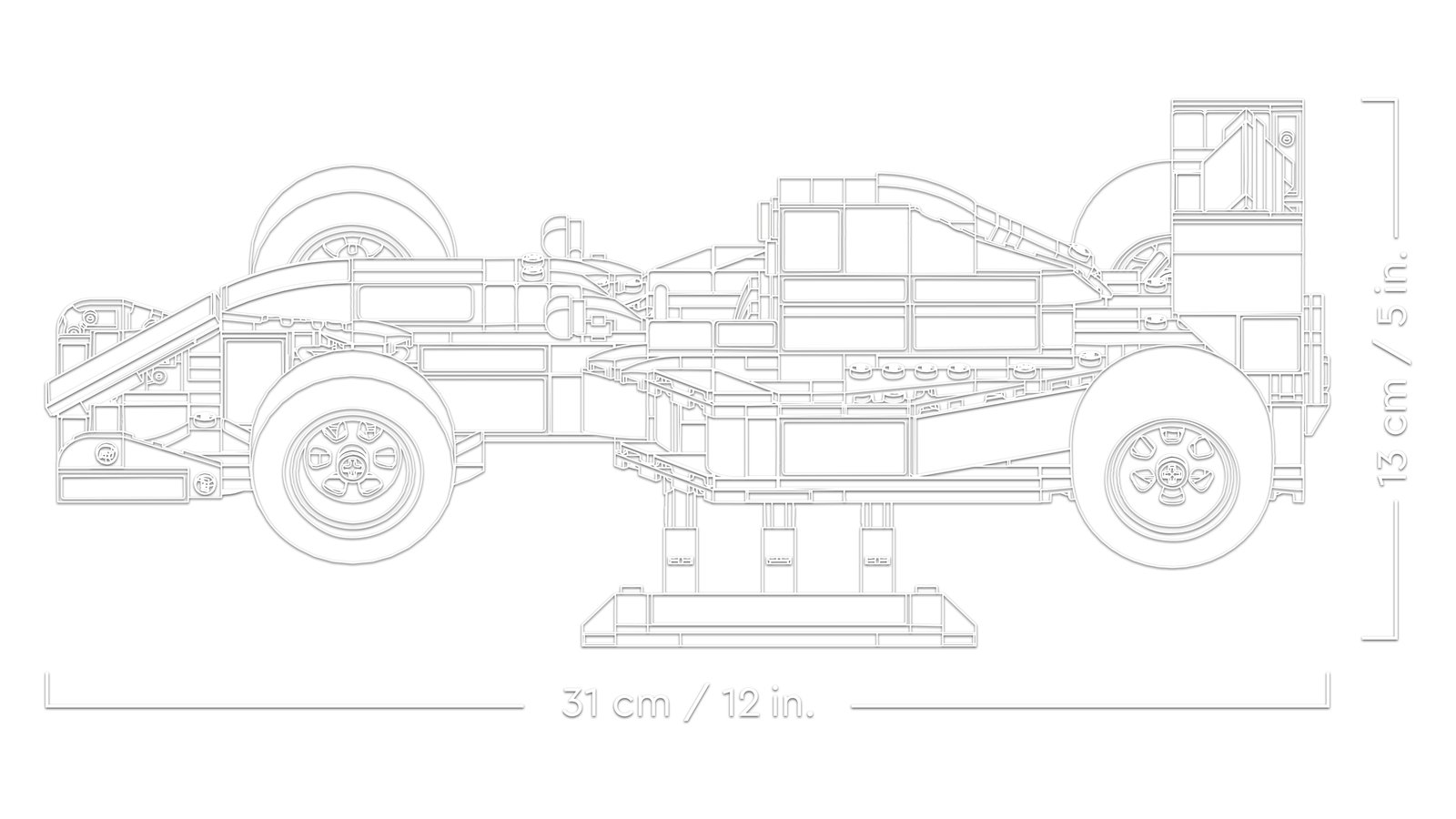 LEGO 10353 LEGO® Icons 10353 - Williams Racing FW14B mit Nigel Mansell – Detailansicht 5