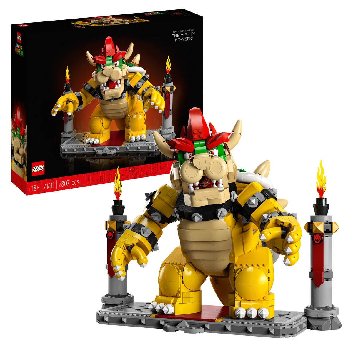 LEGO 71411 LEGO® Super Mario™ 71411 - Der mächtige Bowser – Box & Produkt