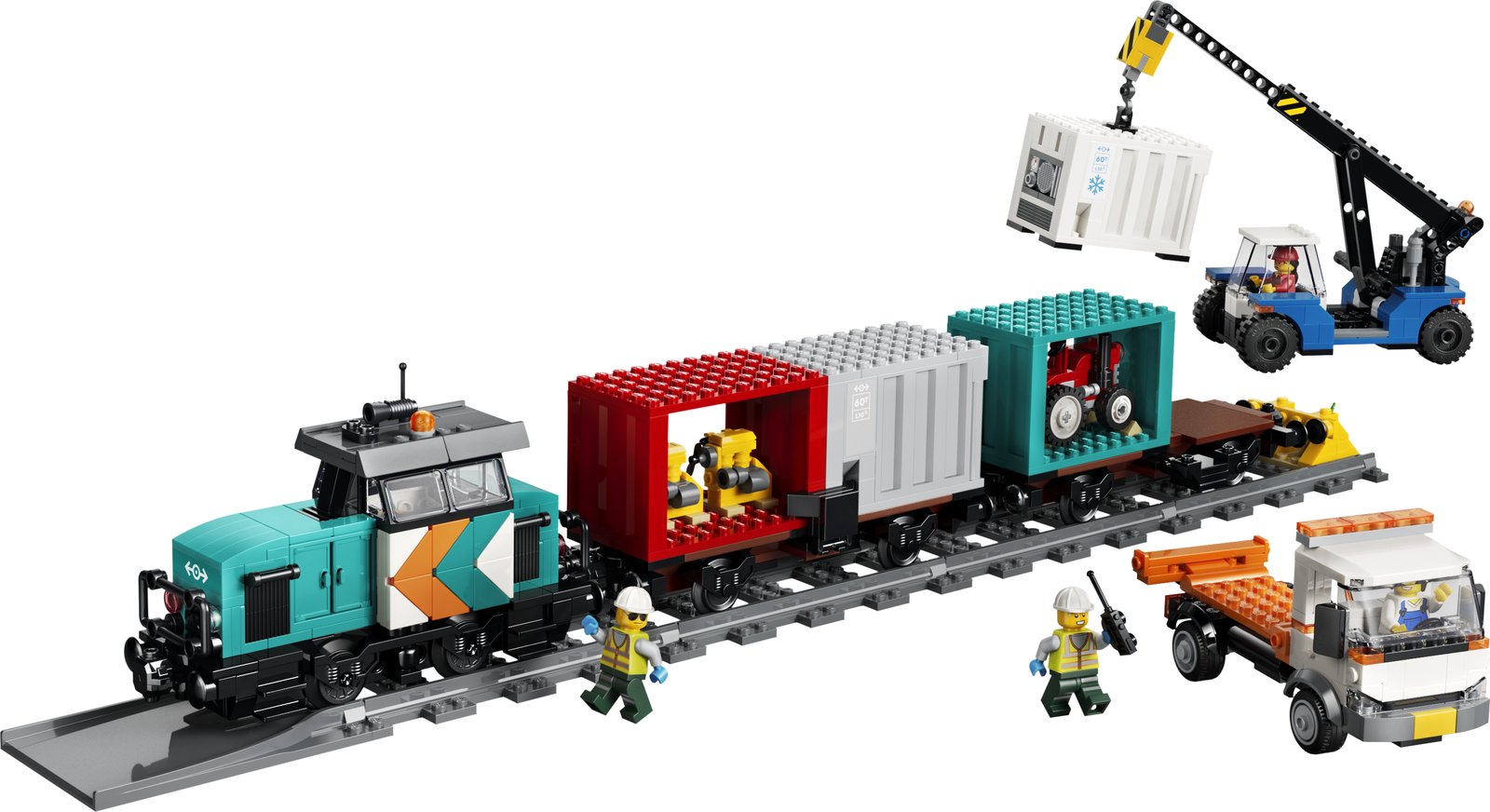 LEGO 60509 LEGO® City 60509 - Hafengüterzug mit Kran und LKW – Produktfoto