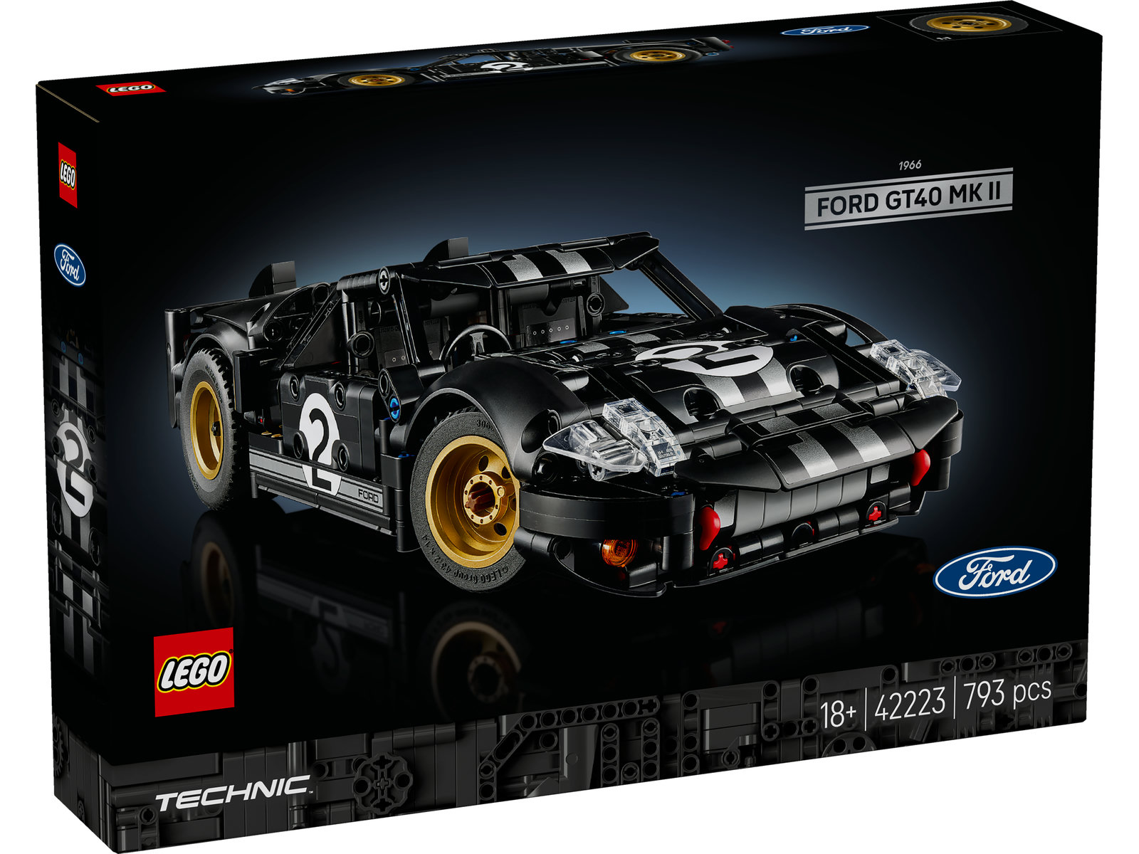 LEGO® Technic 42223 - 1966 Ford GT40 MKII Rennwagen