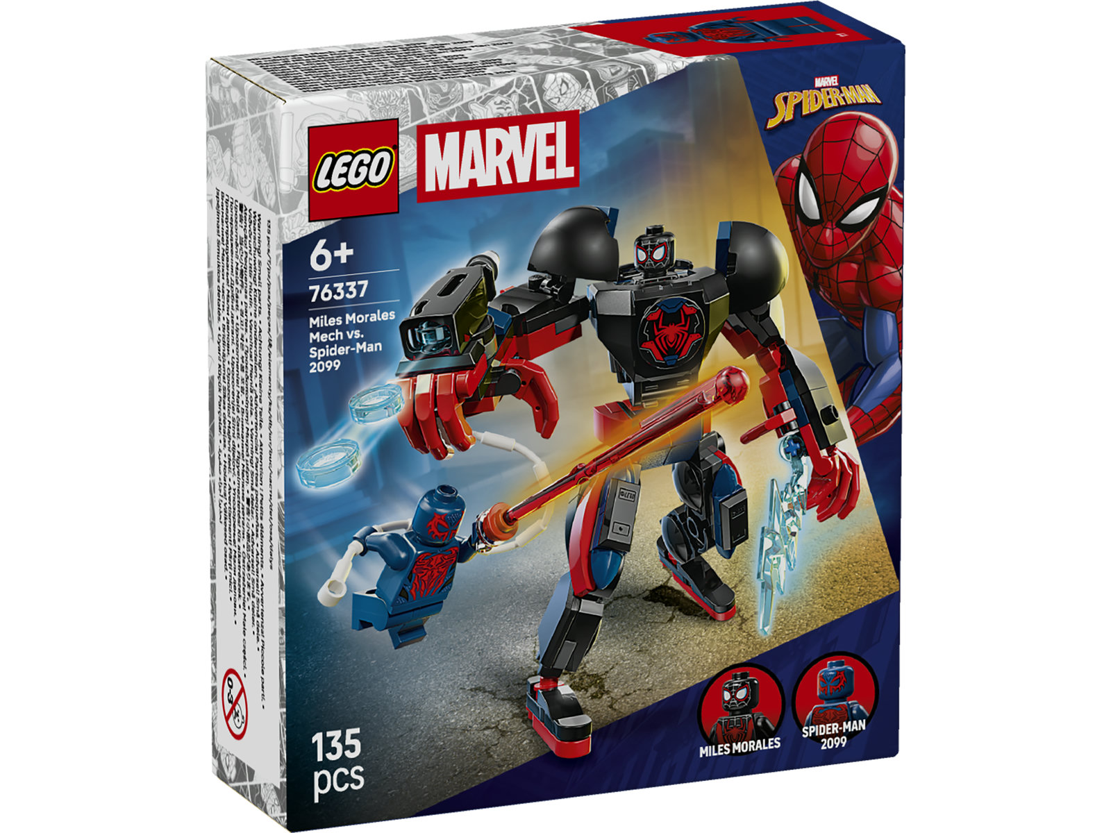 LEGO® Super Heroes Marvel 76337 - Miles Morales Mech vs. Spider-Man 2099