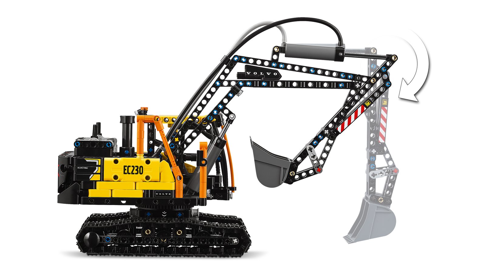 LEGO 42175 LEGO® Technic 42175 - Volvo FMX LKW mit EC230 Electric Raupenbagger – Detailansicht 5