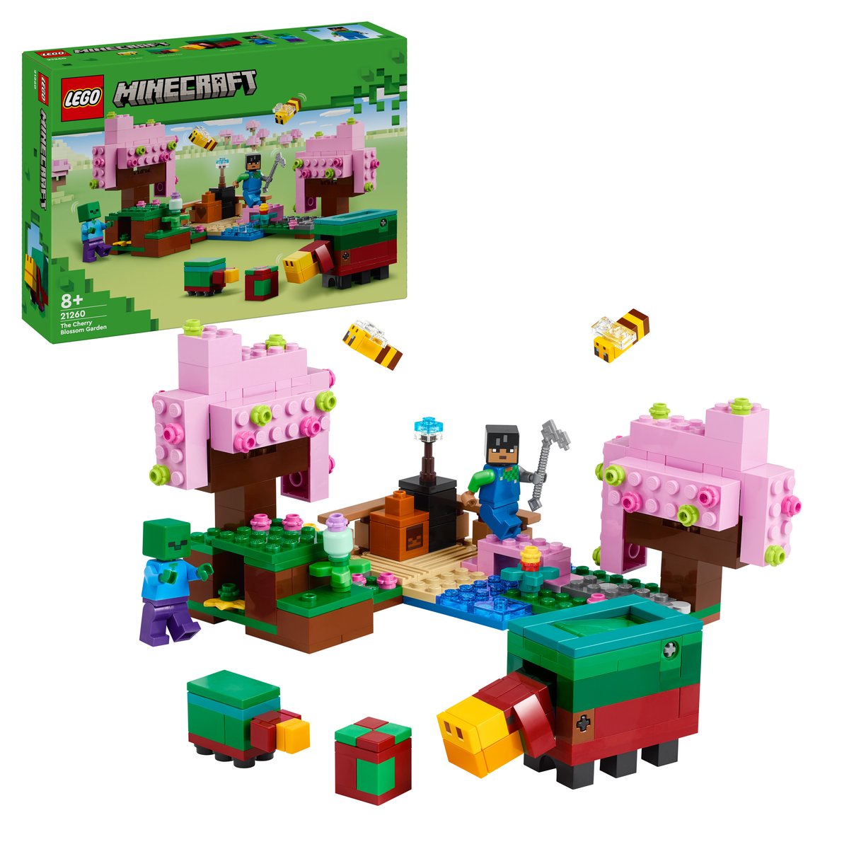 LEGO 21260 LEGO® Minecraft 21260 - Der Kirschblütengarten – Box & Produkt