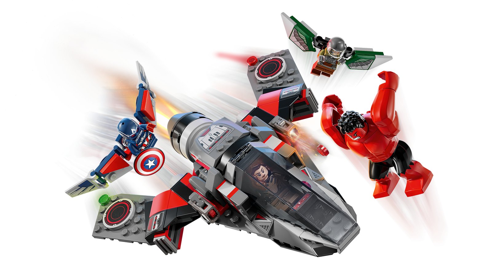 LEGO 76292 LEGO® Marvel 76292 - Showdown zwischen Captain America und Red Hulk – Primaeres Produktbild