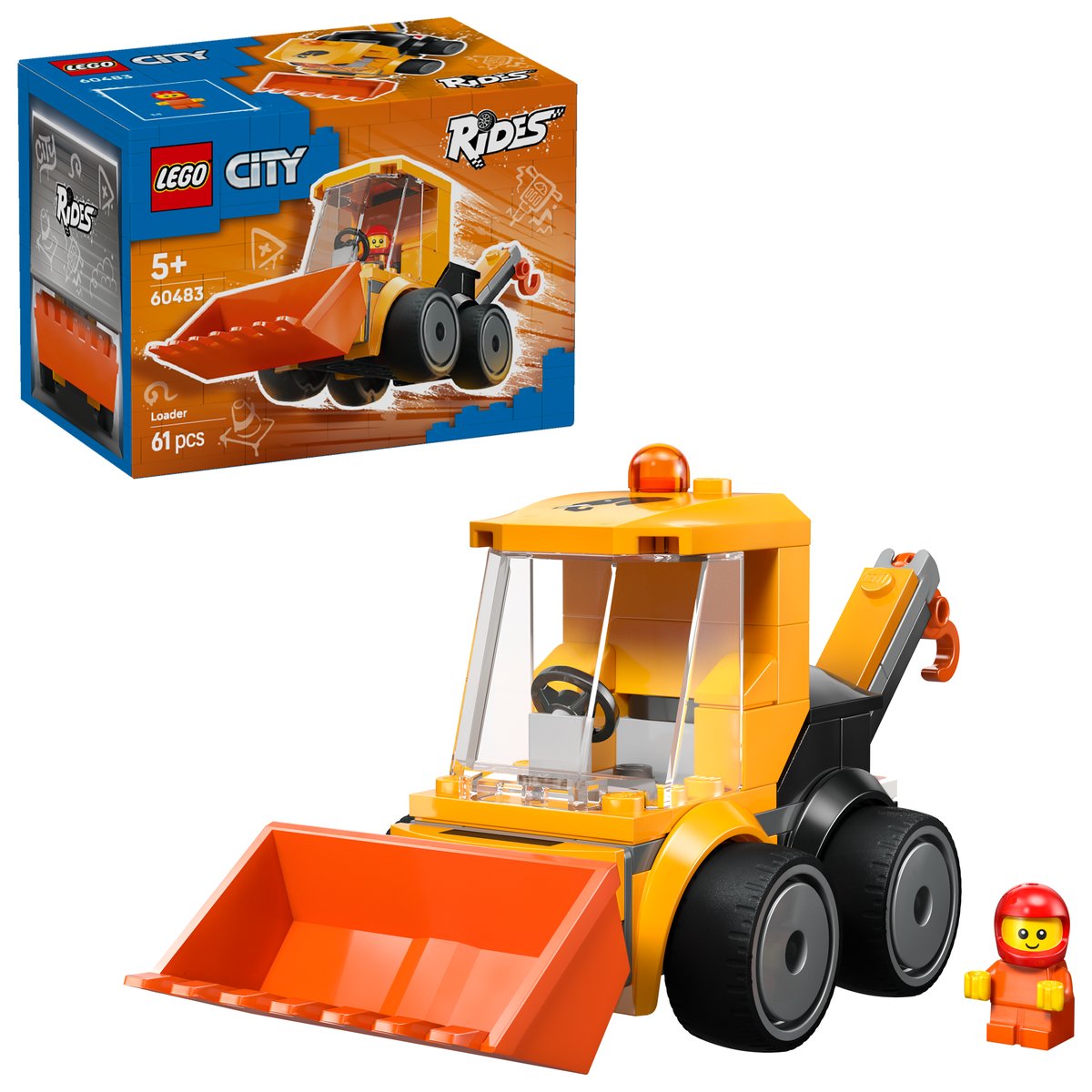 LEGO 60483 LEGO® City 60483 - Coole Flitzer – Radlader – Box & Produkt