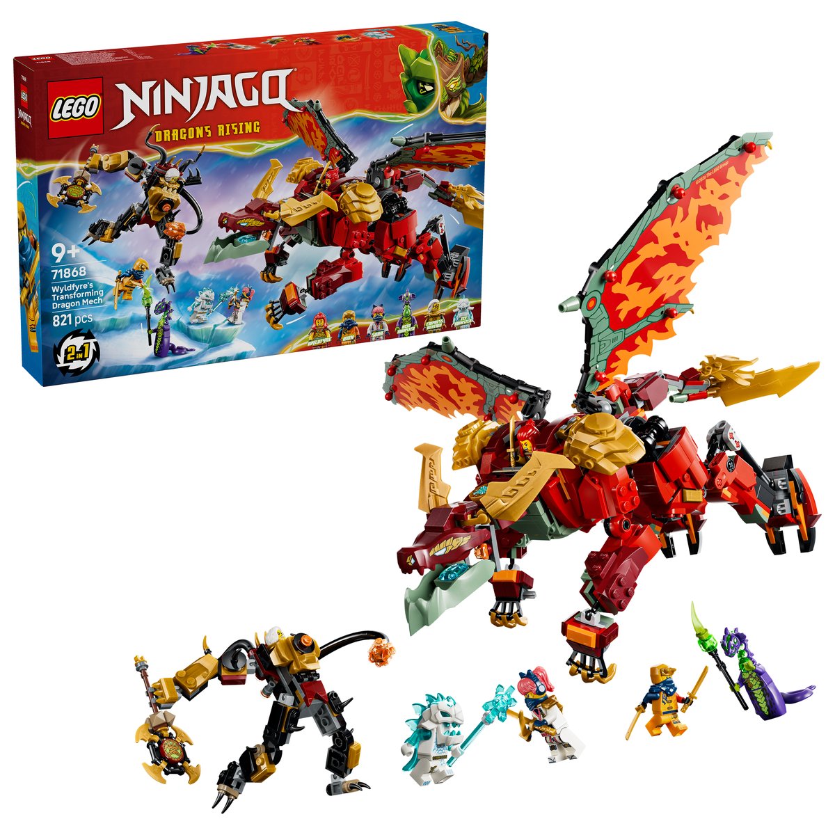 LEGO 71868 LEGO® NINJAGO® 71868 - Wyldfyres Drachenmech – Box & Produkt