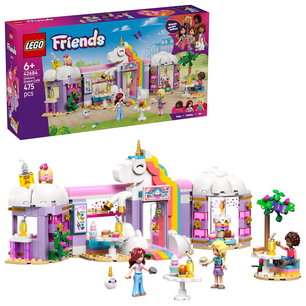 LEGO 42684 LEGO® Friends 42684 - Einhorn-Traumcafé – Box & Produkt
