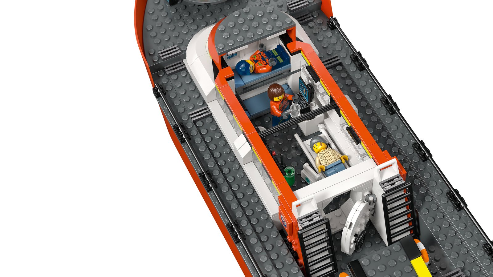 LEGO 60504 LEGO® City 60504 - Rettungsboot der Küstenwache mit Hubschrauber – Detailansicht 4