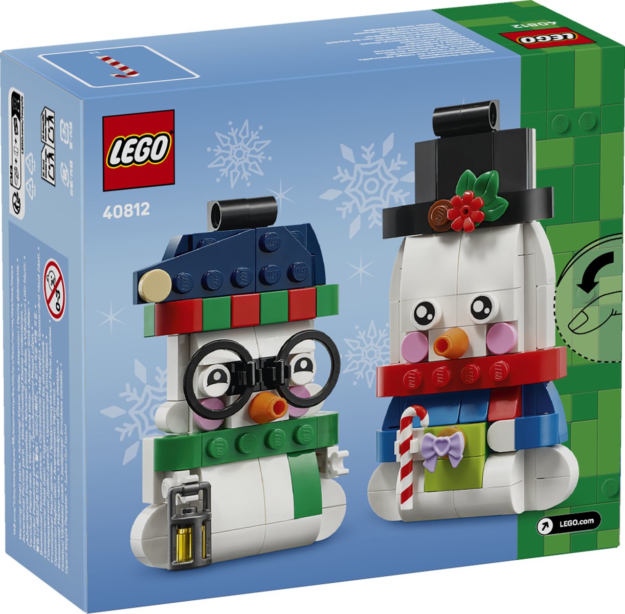 LEGO 40812 LEGO® LEGO Iconic 40812 - Deko-Schneemänner – Verpackung hinten