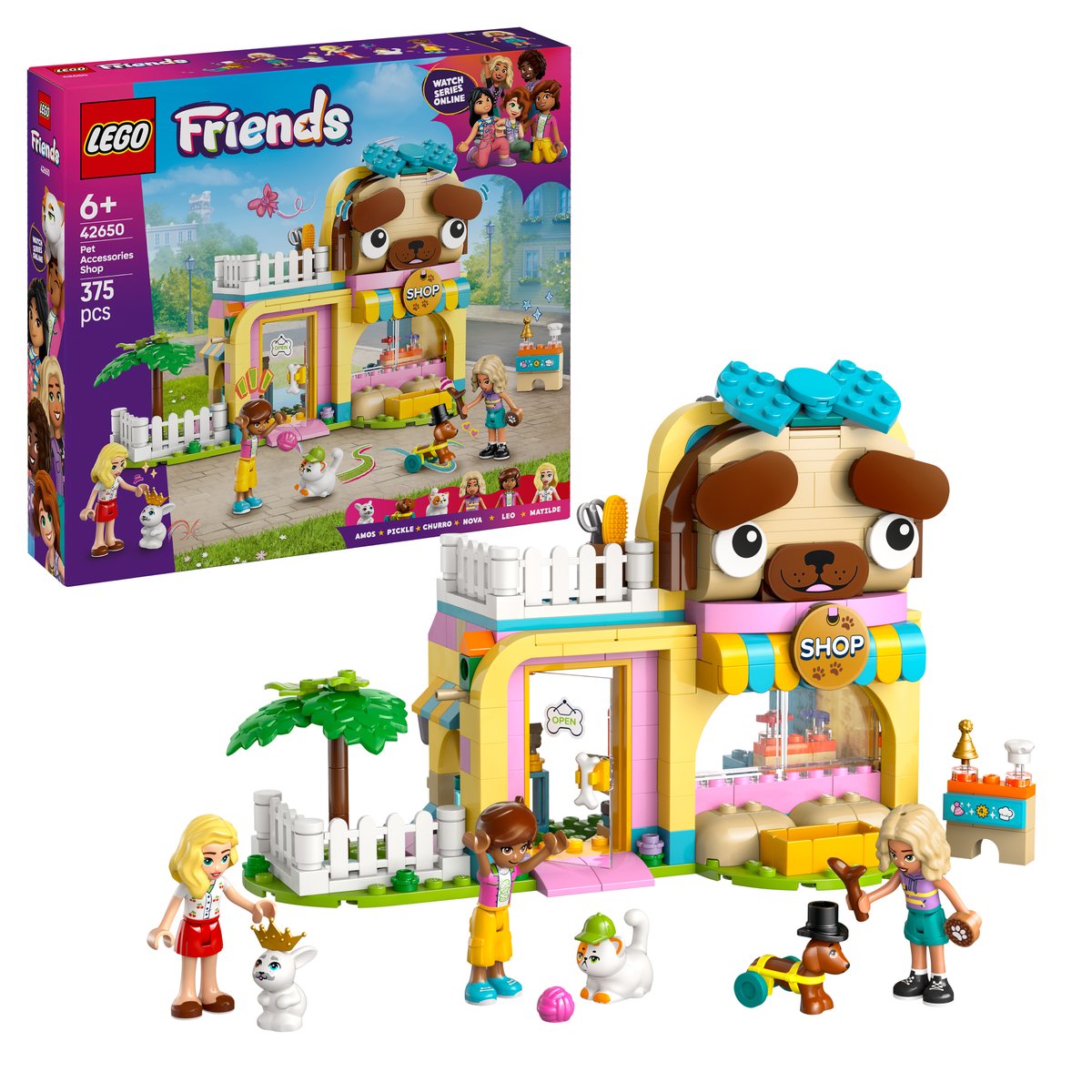 LEGO 42650 LEGO® Friends 42650 - Geschäft für Haustierzubehör – Box & Produkt