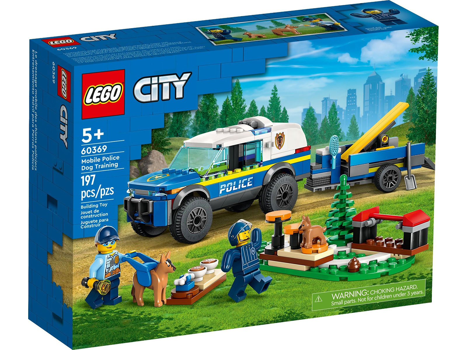 LEGO® City 60369 - Mobiles Polizeihunde-Training - Box Front