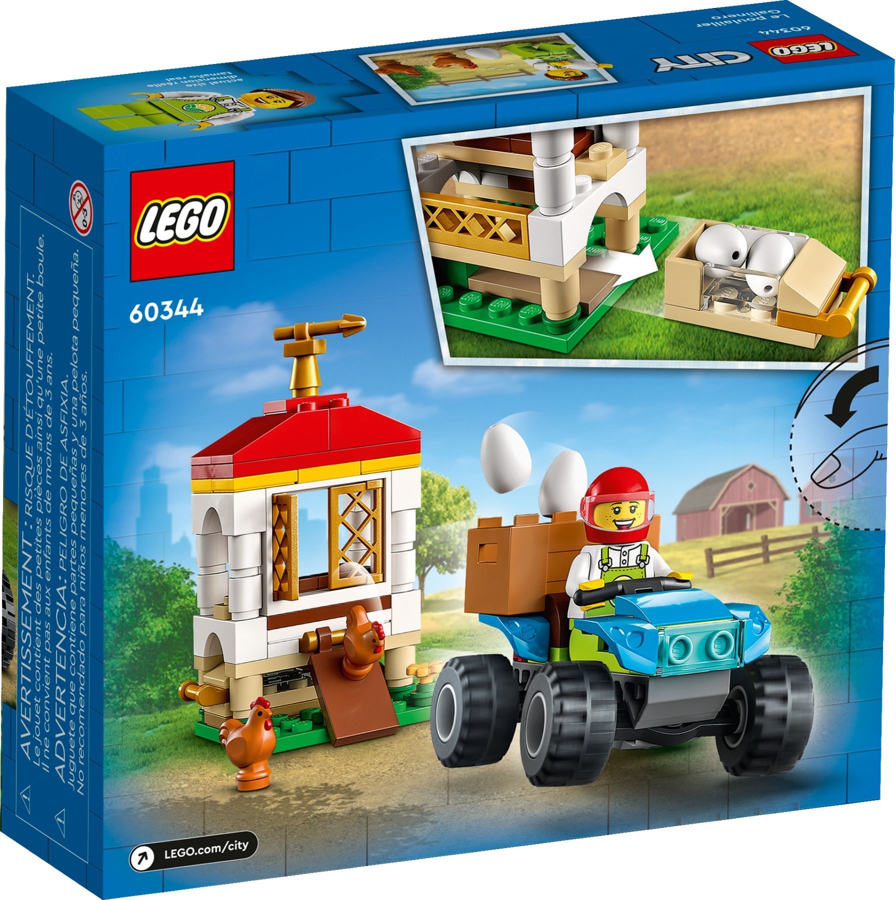 LEGO® City 60344 - Hühnerstall - Box Back
