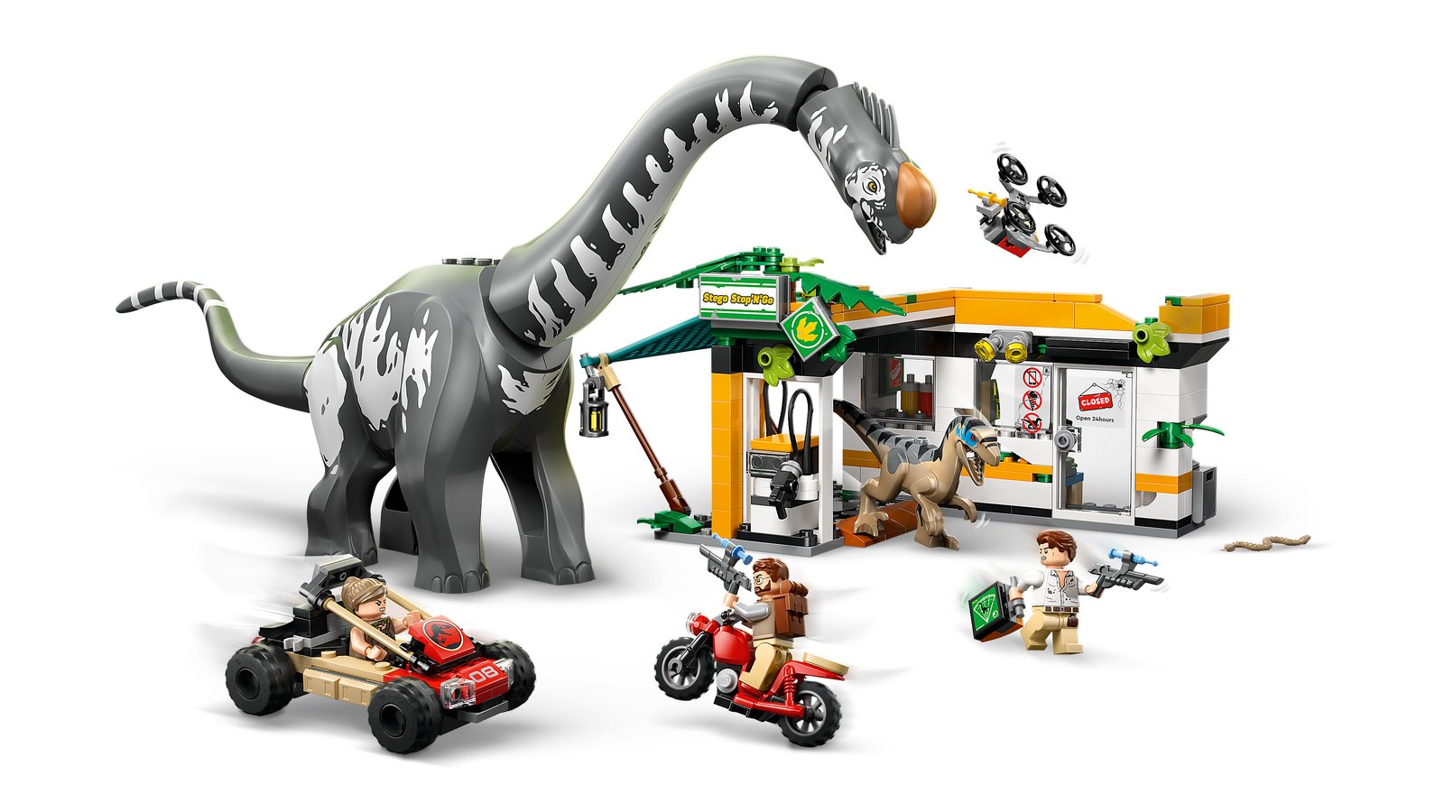 LEGO 76973 LEGO® Jurassic World 76973 - Raptor & Titanosaurus: Große Fährtensuche – Primaeres Produktbild