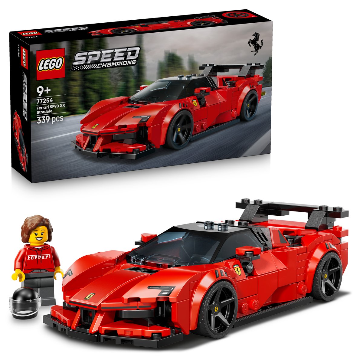 LEGO 77254 LEGO® Speed Champions 77254 - Ferrari SF90 XX Stradale Sportwagen – Box & Produkt