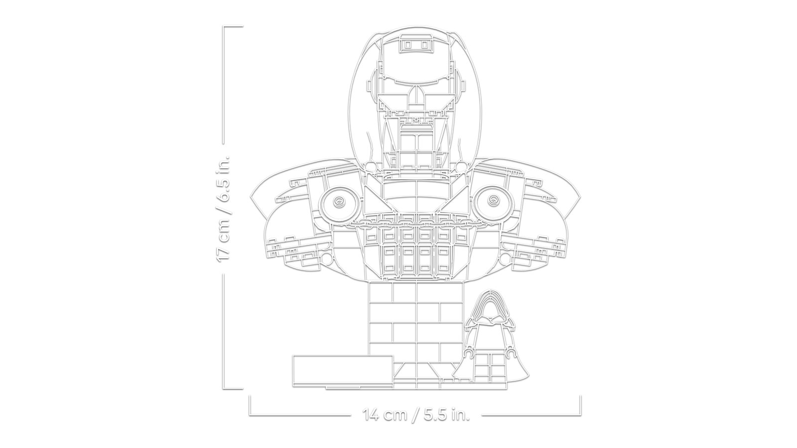 LEGO 76345 LEGO® ǀ Marvel 76345 - Doctor Doom Büste – Detailansicht 4