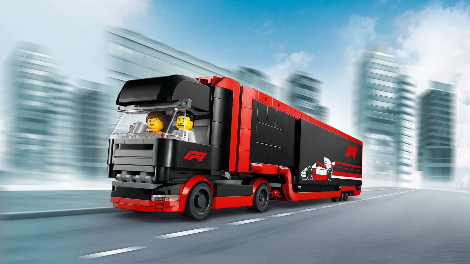 LEGO 60445 LEGO® City 60445 - F1® Transporter mit RB20 & AMR24 F1® Rennautos – Detailansicht 4