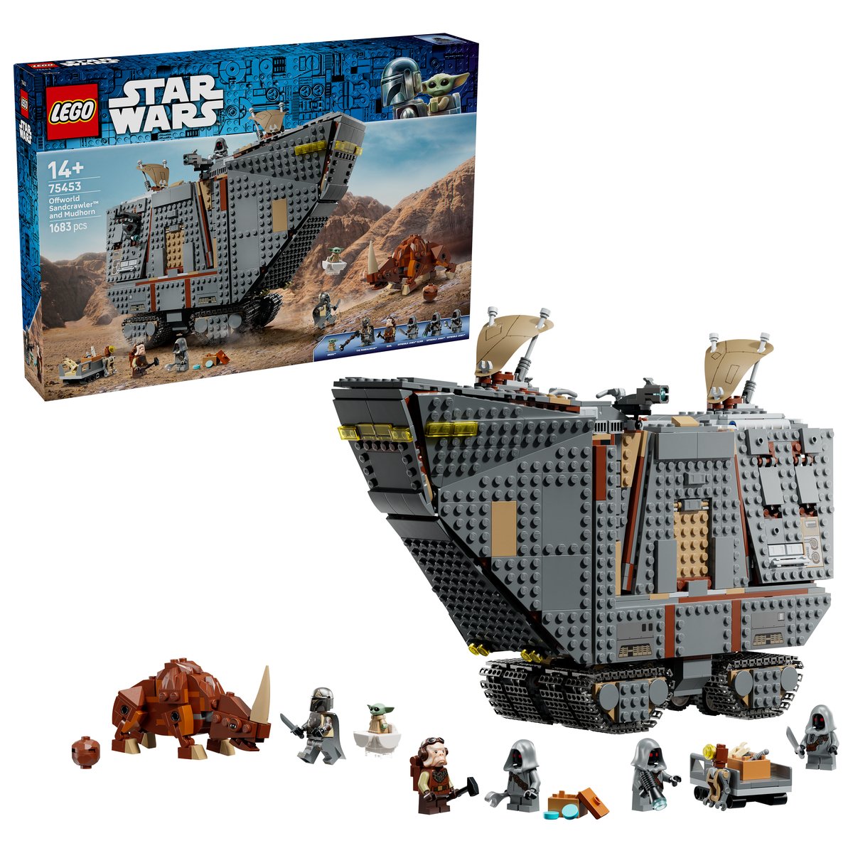 LEGO 75453 LEGO® Star Wars™ 75453 - Offworld Sandkrawler™ und Schlammhorn – Box & Produkt