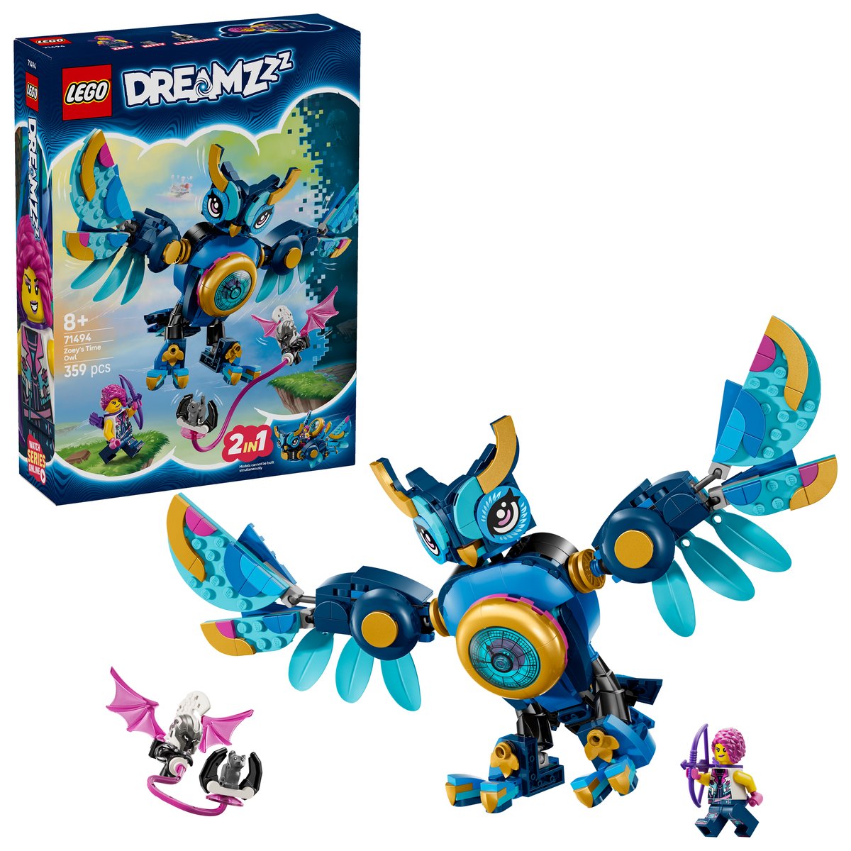 LEGO 71494 LEGO® DREAMZzz 71494 - Zoeys Zeiteule – Box & Produkt