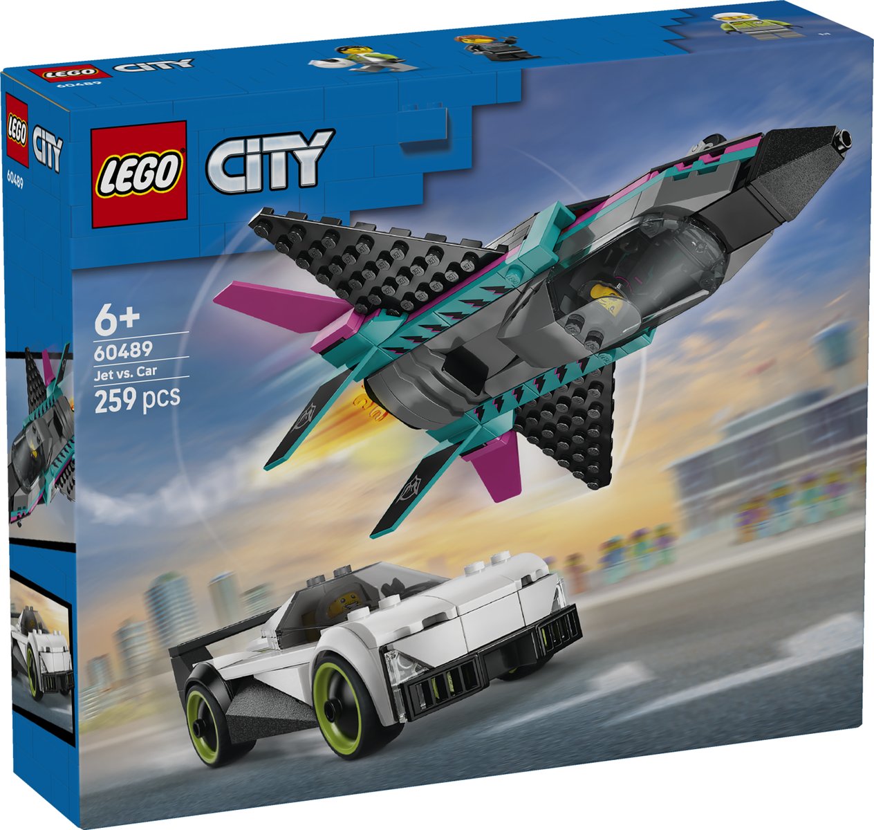 LEGO 60489 LEGO® LEGO City 60489 - Düsenflieger vs. Rennauto – Verpackung vorne