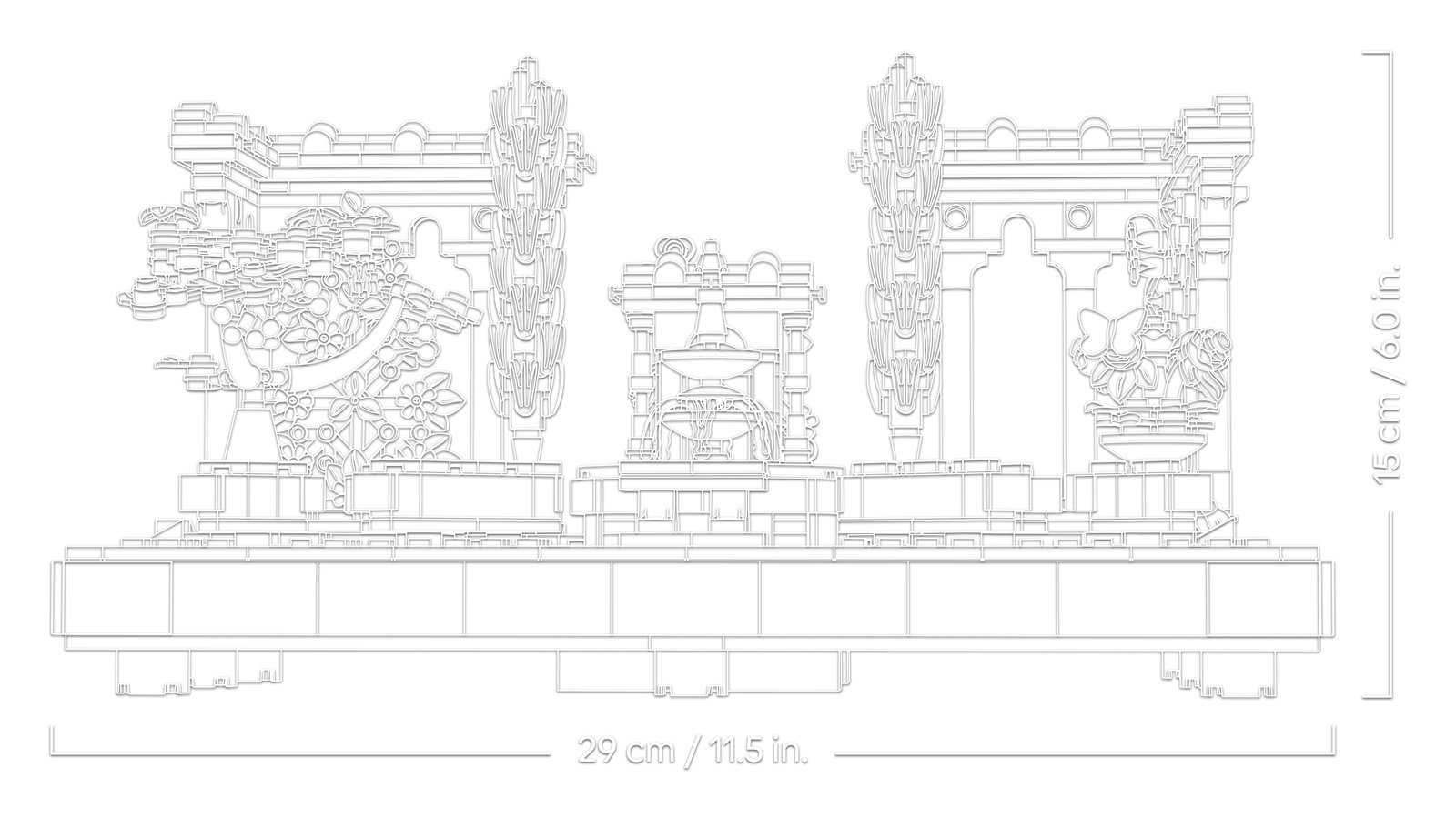 LEGO 10359 LEGO® Icons 10359 - Springbrunnengarten – Detailansicht 6