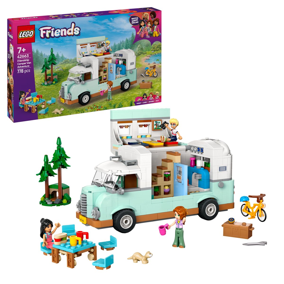 LEGO 42663 LEGO® Friends 42663 - Wohnmobil – Box & Produkt