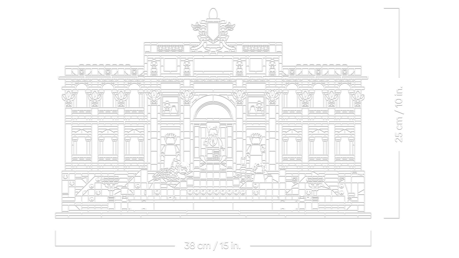 LEGO 21062 LEGO® Architecture 21062 - Trevi-Brunnen – Detailansicht 3