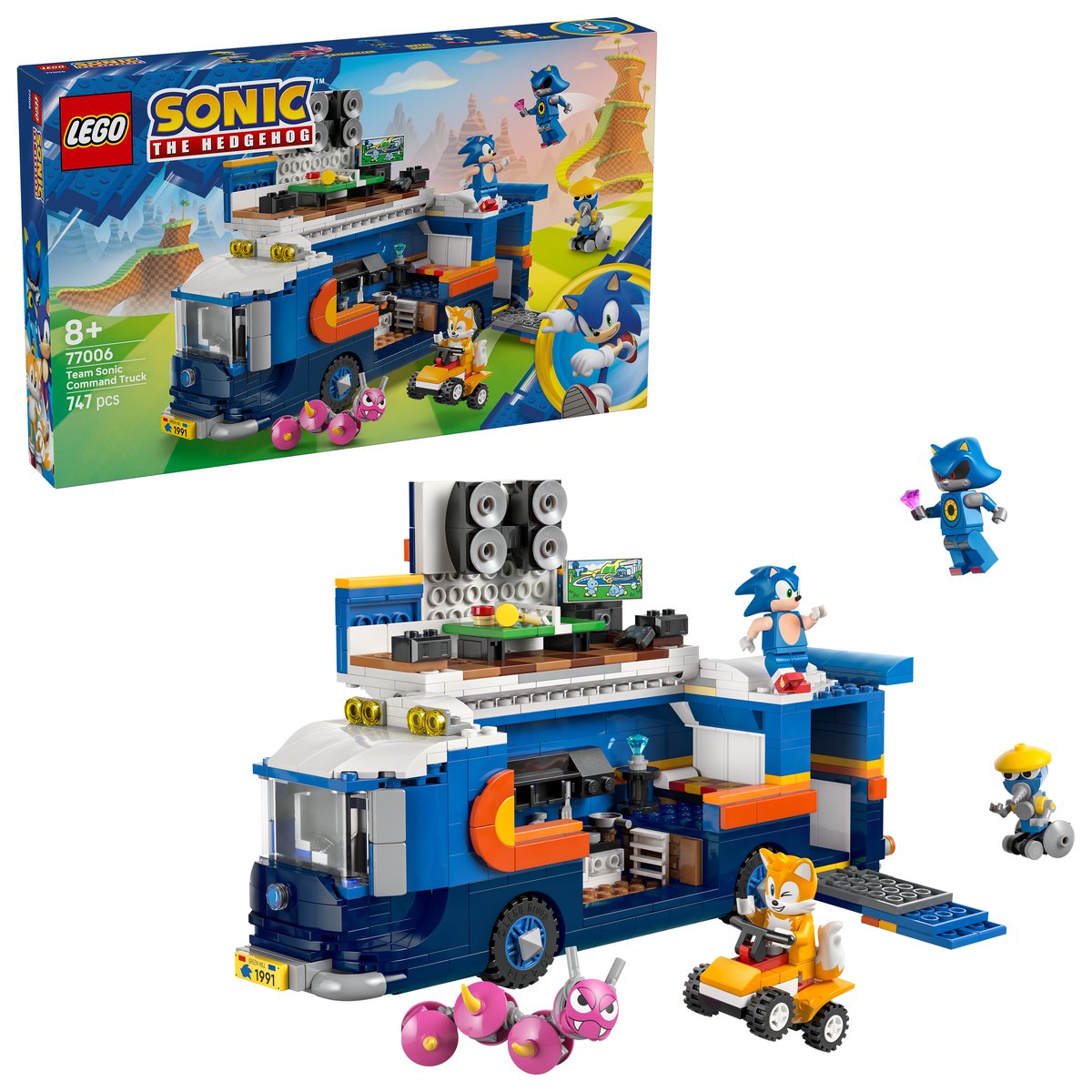 LEGO 77006 LEGO® Sonic 77006 - Team Sonics Kommando-Truck – Box & Produkt