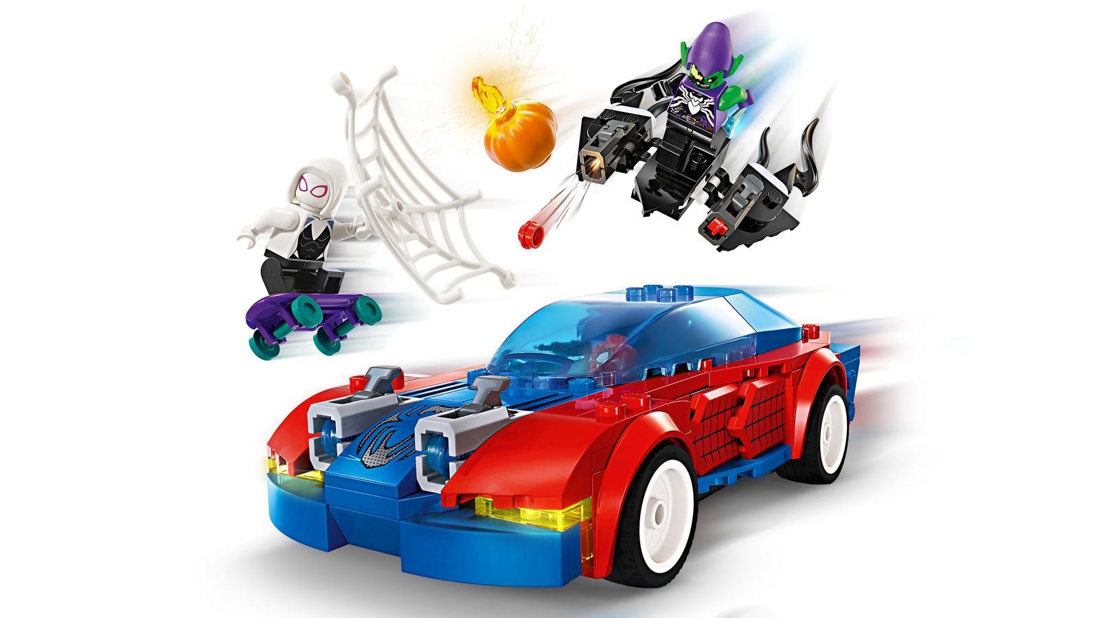 LEGO 76279 LEGO® Marvel 76279 - Spider-Mans Rennauto & Venom Green Goblin – Primaeres Produktbild