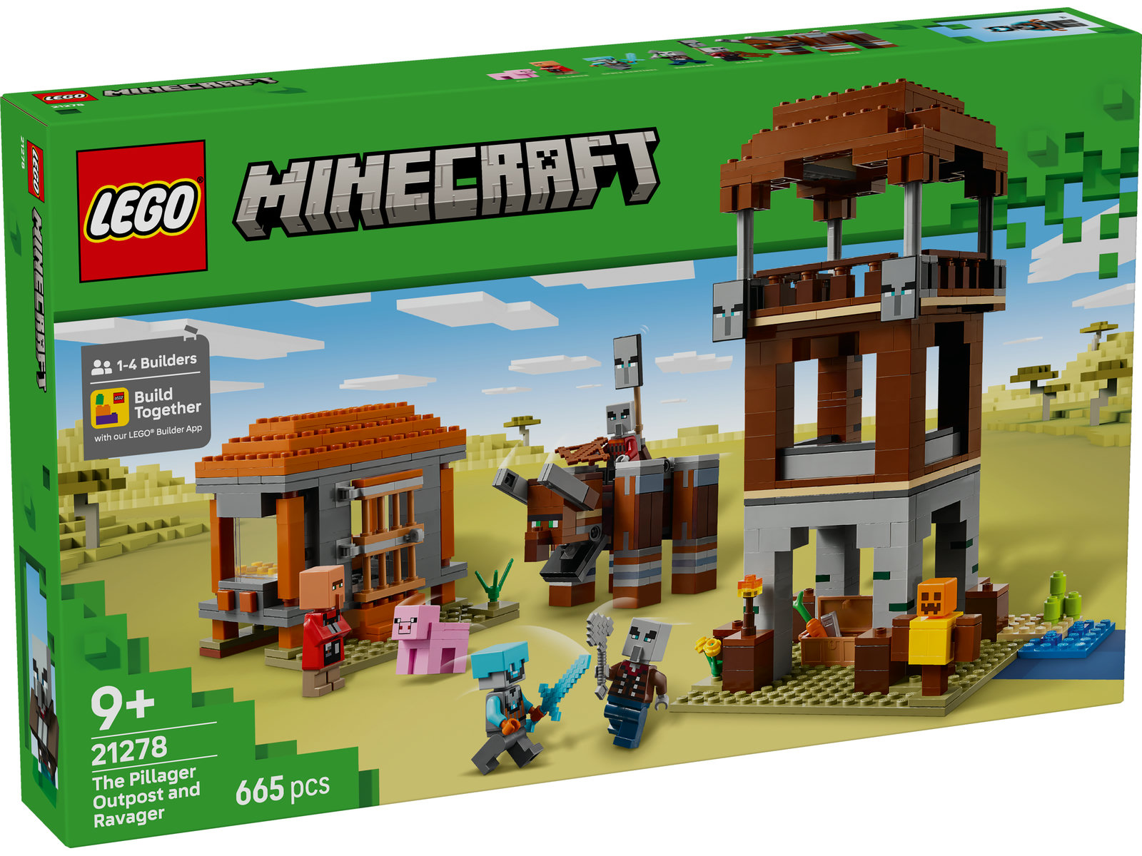 LEGO® Minecraft 21278 - Ein Verwüster am Plünderer-Außenposten