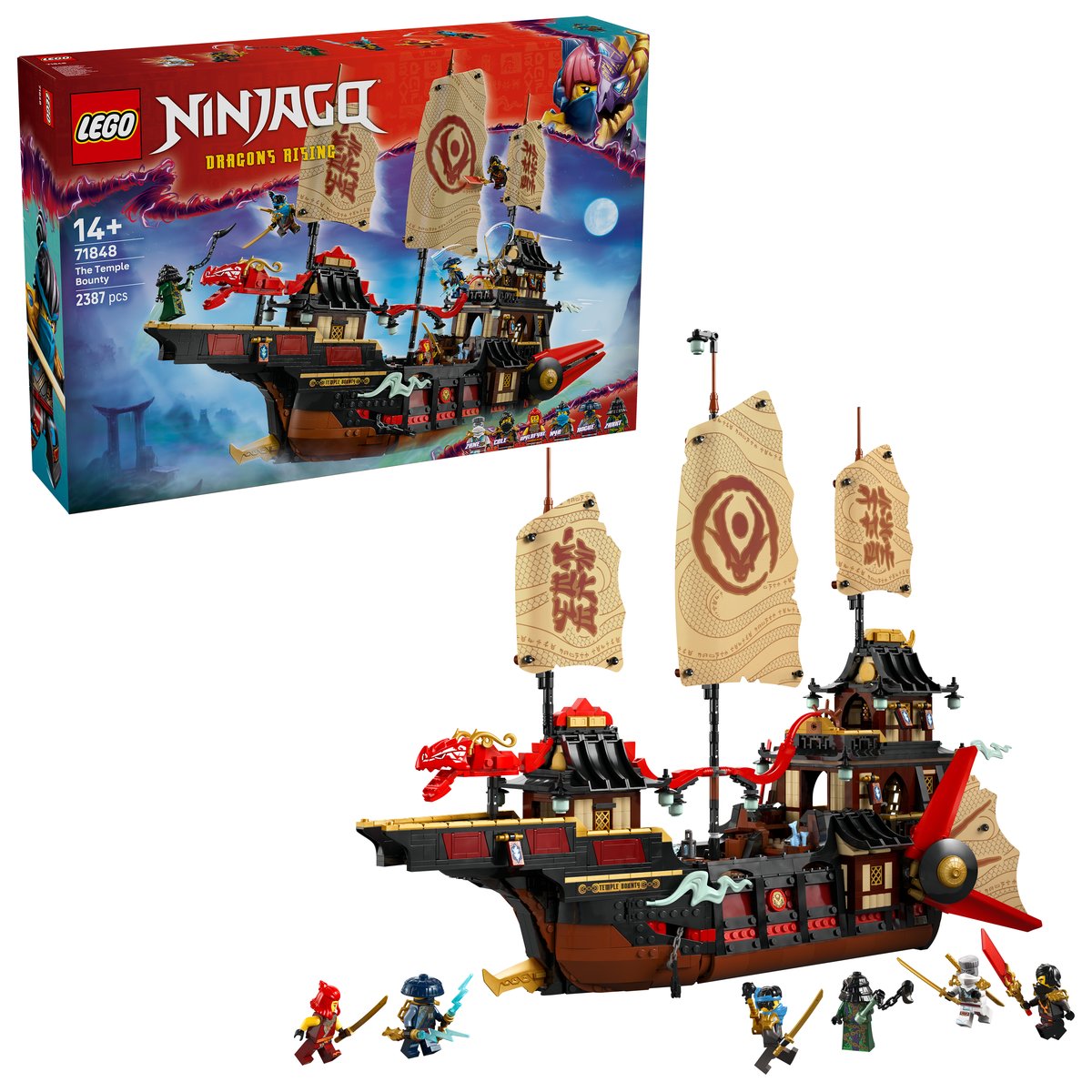 LEGO 71848 LEGO® Ninjago 71848 - Der Tempel-Flugsegler – Box & Produkt