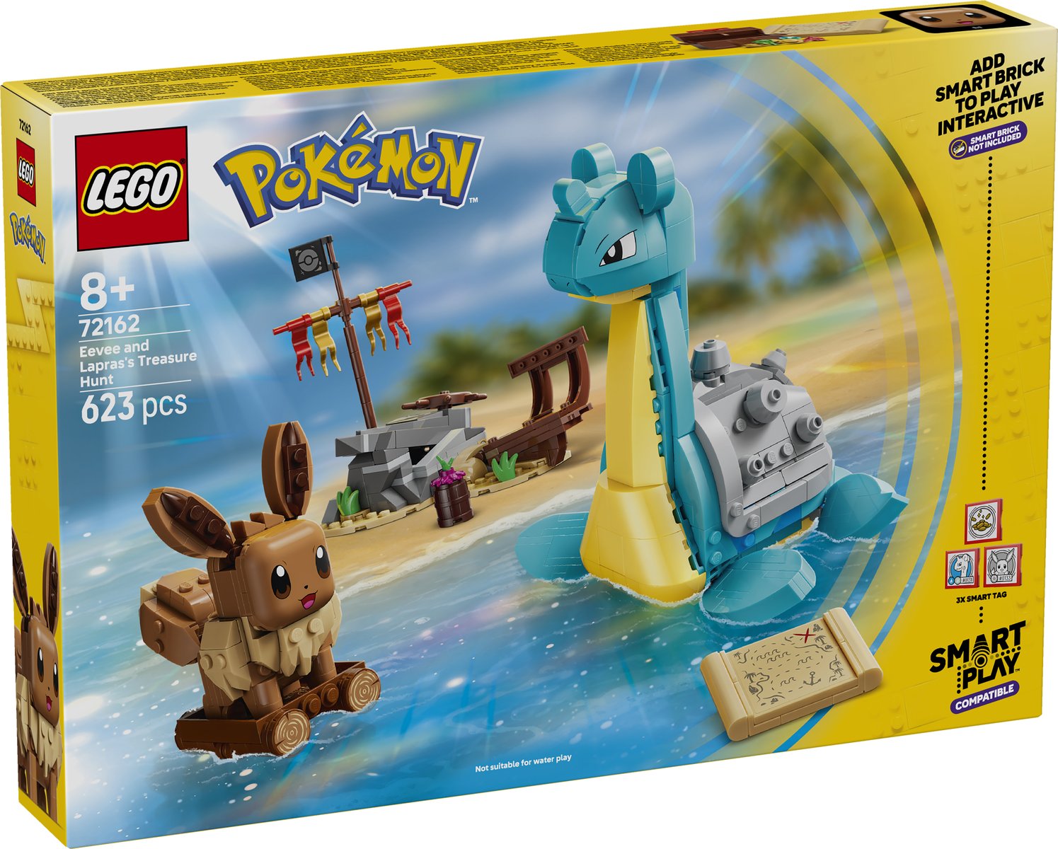 LEGO 72162 LEGO® Pokémon™ 72162 - SMART Play™: Evoli und Lapras auf Schatzsuche – Verpackung vorne