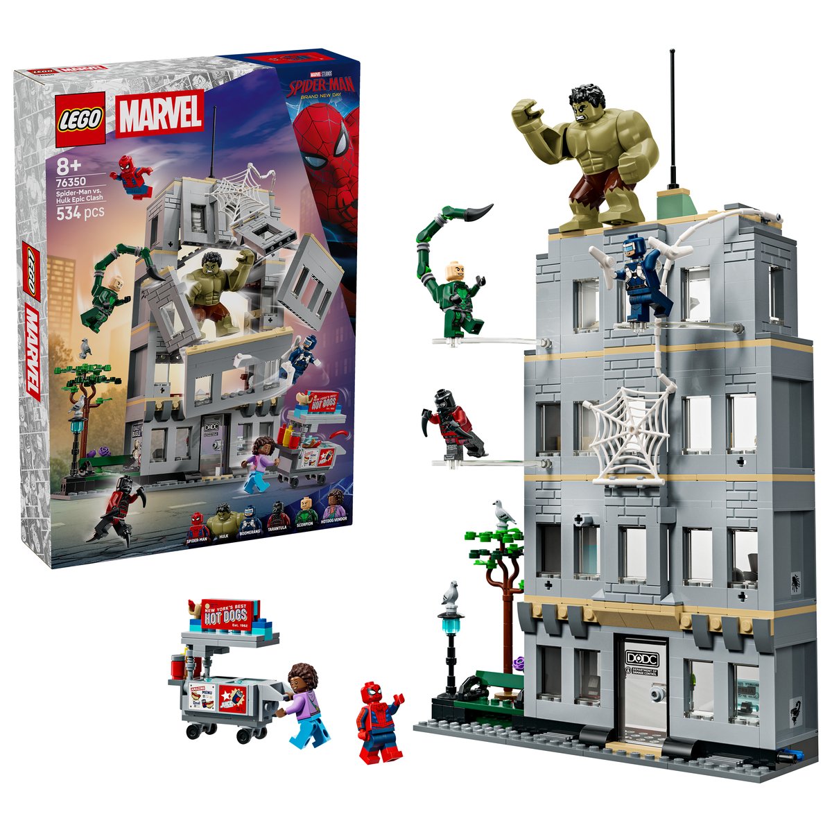 LEGO 76350 LEGO® ǀ Marvel 76350 - Großer Showdown: Spider-Man vs. Hulk – Box & Produkt
