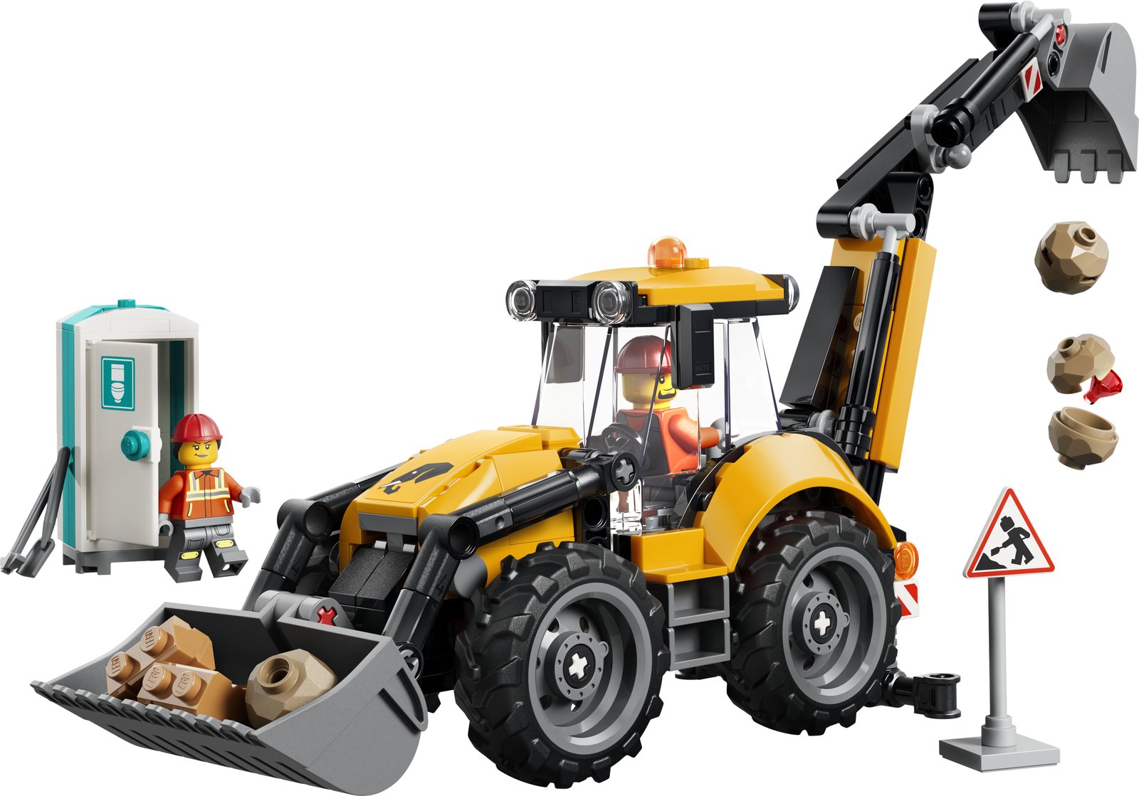LEGO 60480 LEGO® City 60480 - Gelber Baggerlader – Produktfoto